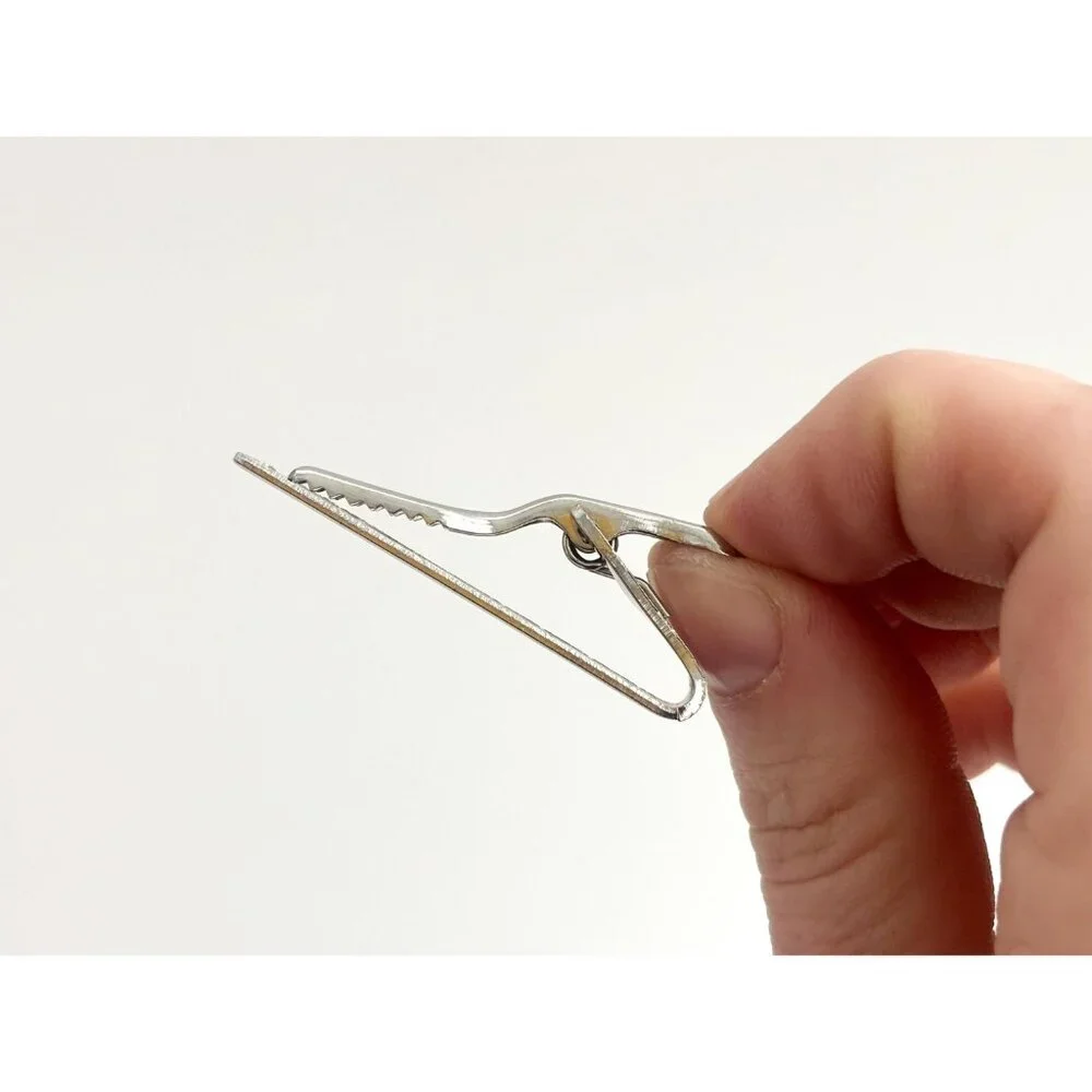 Southwest Style Textured Vine Silver Toned Vintage Men's Tie Bar | Tie Clip